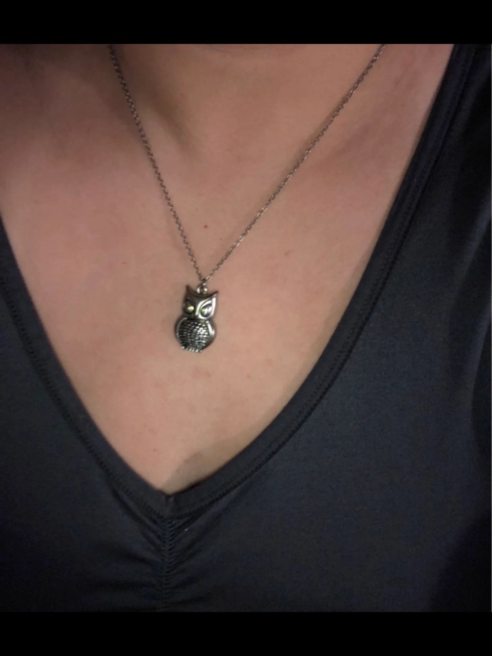 Silver Owl Pendant Necklace - Women Jewelry